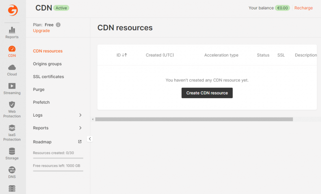 图片[5]-Gcore 提供免费CDN加速服务，每月1000GB流量+10亿次请求-淇云博客-专注于IT技术分享